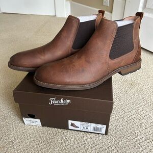 Florsheim Men's Tan Leather Ankle Boots